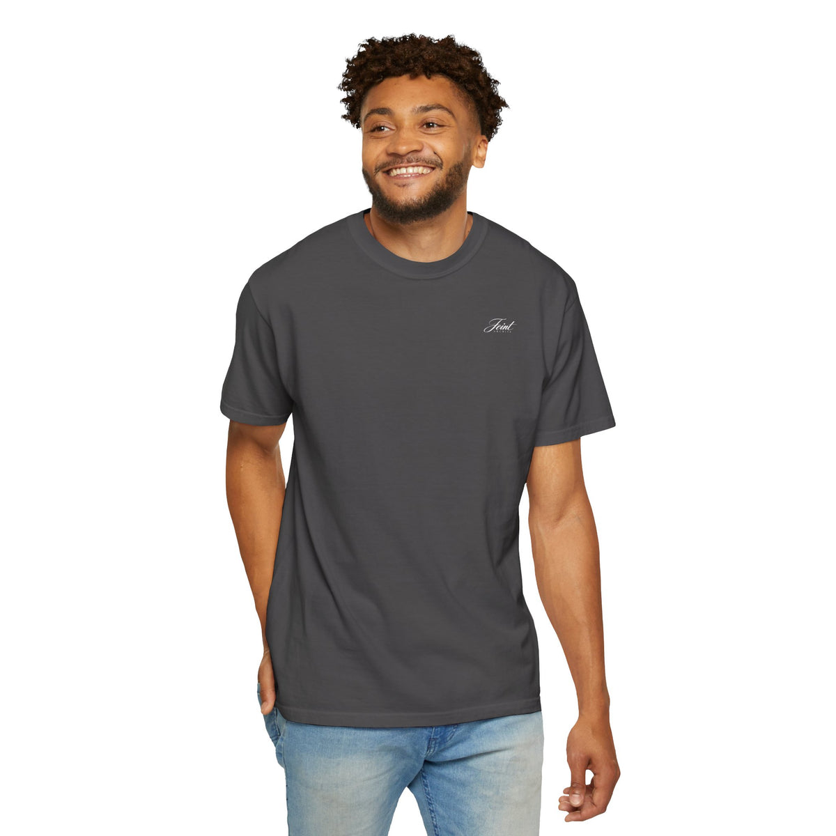 You'll Never Go Broke Investing In Yourself (WHITE TEXT, GRAPHITE SHIRT)