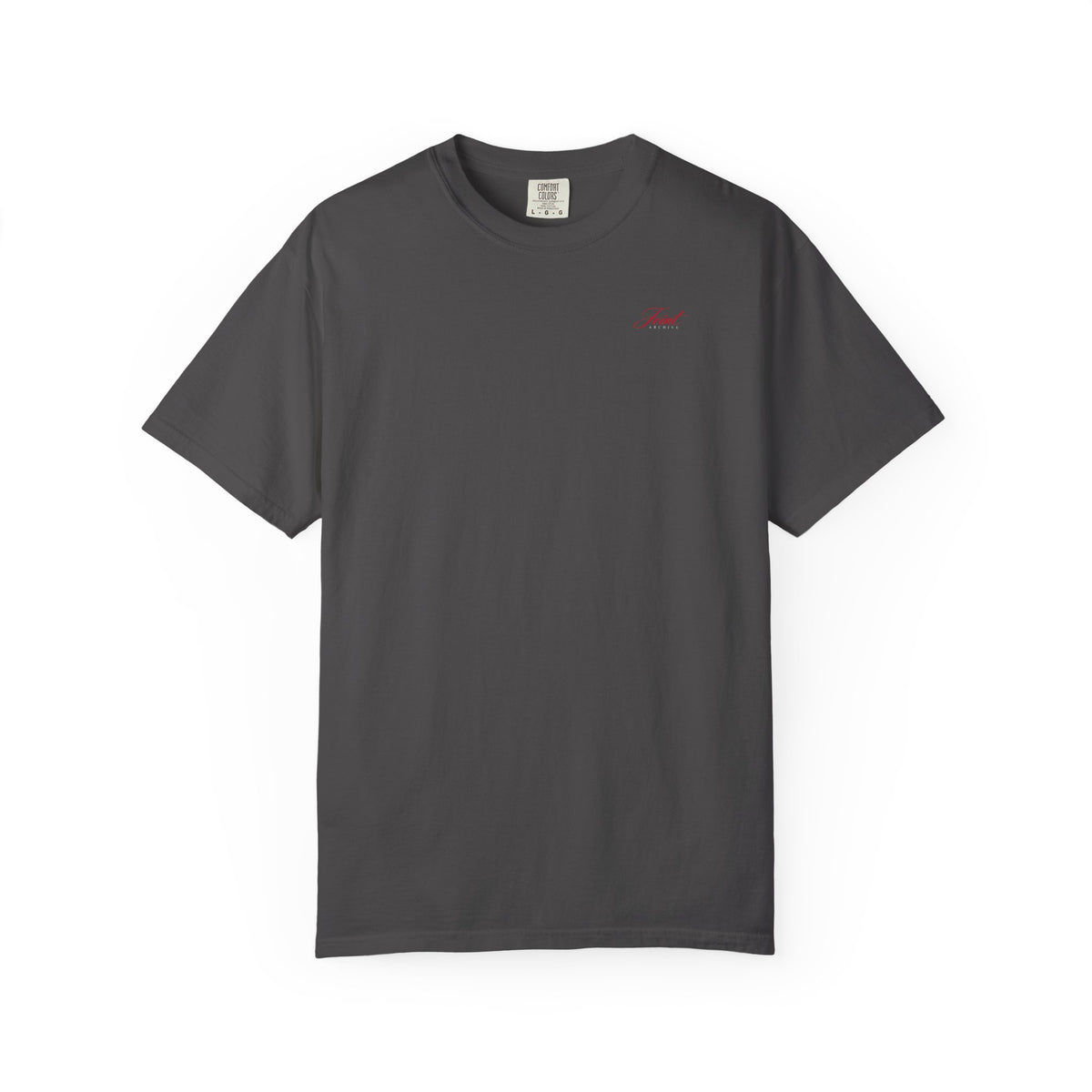 It Always Seems Impossible Until Its Done (RED TEXT, GRAPHITE SHIRT)