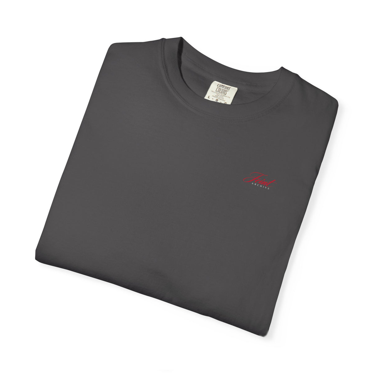 It Always Seems Impossible Until Its Done (RED TEXT, GRAPHITE SHIRT)